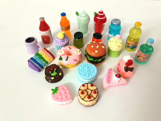 Eilik Robot Toy Acessórios Mini Food Toy 20Pcs