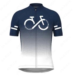 Camisola vermelha de ciclismo de manga curta para homens, uniforme de bicicleta MTB, camisas de bicicleta, roupas de verão, 2023 - Image 6