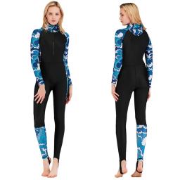 Sbart-roupa de mergulho profissional com manga longa, macacão com capuz, roupa de mergulho de corpo inteiro com zíper, maiô para snorkeling - Image 2