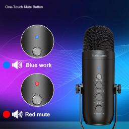 Professional USB Streaming Podcast PC Microfone Estúdio Cardioid Condensador Mic Kit com Boom Arm Para Gravação Twitch YouTube - Image 4