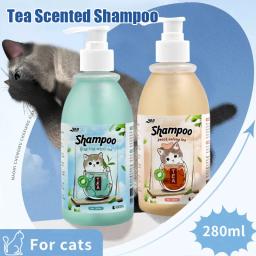 Gel de banho Cat Anti Coceira Limpeza Profunda, Shampoo Hair Care, Remoção de ácaros bactericidas, Pet Products, Desodorante Coceira, Perfume de Chá, 280ml - Image 1