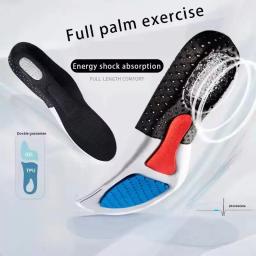 Palmilha esportiva de silicone para homens e mulheres, suporte do arco, palmilha em gel - Image 1