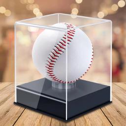 Caixa de bolas acrílicas transparente quadrada, caixa de exibição de beisebol, bola de tênis de golfe - Image 3