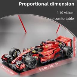 Carros de corrida para crianças, modelo Fórmula F1, escala 1:10, esportes criativos, presentes para mais de 3 anos, 1137 PCs - Image 1
