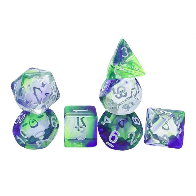 Poliédricos de Acrílico para Jogos de Mesa: Conjunto Completo D4 a D20 para RPG e Kartas