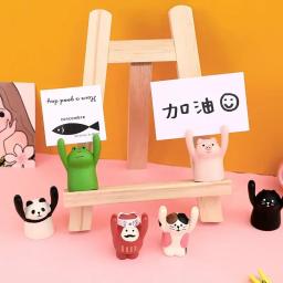 Shar- porta-cartões com clipe, porco frog, animal, ka, para foto, nome, de mesa, lembranças de casamento, colocar - Image 3
