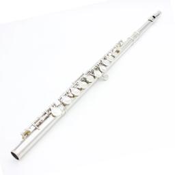 Cupronickel banhado a prata flauta de concerto, C instrumento de flauta, transversal com caixa E chave, luvas, pano de limpeza, 16 furos fechados - Image 5