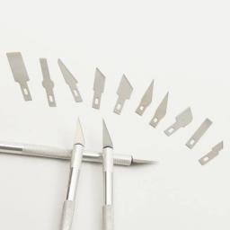 Precision Aluminum Alloy Cutter Blades Set, ferramentas manuais, artesanato, Hobby Paper Cutting, escultura, DIY Repair Tool, 8pcs - Image 2