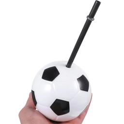 Futebol Ball Cup com canudos e tampas, Copo reutilizável, Copa do esporte infantil, Tema de futebol, Fontes do partido de aniversário, Meninos Presentes Favor, 4-30Pcs - Image 5