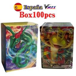 Pokemon cartão vstar etiqueta equipe gx vmax treinador energia brilhando jogo castellano inglês francês coreano espanhol alemão brinquedos - Image 6