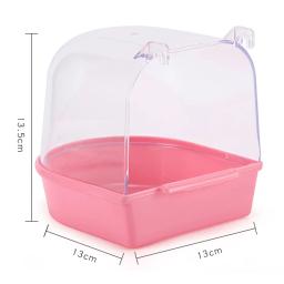 Bird Bath Box for Parrot, Banheira para Lovebirds, Budgie Cage Acessórios, Cockatiel, Budgerigar Birds, Parrot Bath House - Image 6