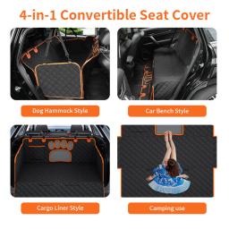 Impermeável Car Seat Cover para Pet, Travel Mat, Hammock para cães pequenos, médios, grandes, gato, traseiro, protetor traseiro, almofada de segurança - Image 6