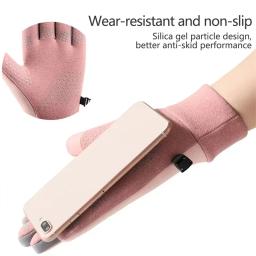 Luvas térmicas antiderrapantes para homens e mulheres, luvas de lã, resistente ao frio, vento, impermeável, quente, ao ar livre, corrida, esqui, ciclismo, bicicleta, inverno - Image 6