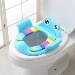 Bebê criança potty toalete trainer assento passo fezes escada cadeira de treinamento ajustável confortável dos desenhos animados bonito assento toalete para childr - Image 1