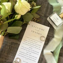 Cartão personalizado do menu da tabela, convite do casamento, obrigado, cartões do lugar bem-vindo, decoração minimalista moderna, IC101, 4x8 polegadas, 50 pcs - Image 4