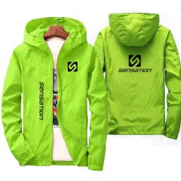 Nova jaqueta masculina de alta qualidade blusão primavera outono com capuz montanhismo bicicleta tamanho grande casaco à prova dwaterproof água - Image 3