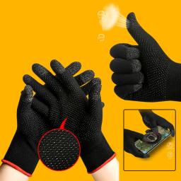 Luvas antiderrapantes à prova de suor, tela sensível ao toque, dedo de jogos, manga do polegar, acessórios para jogos móveis PUBG - Image 1