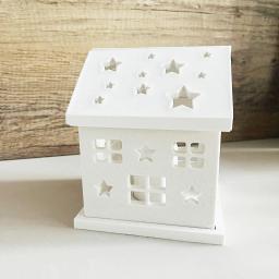 Floco de neve casa vela suporte de copo moldes de concreto árvore de natal artesanato arte gesso molde de gesso oco para fora estrelas casa fazendo molde - Image 3