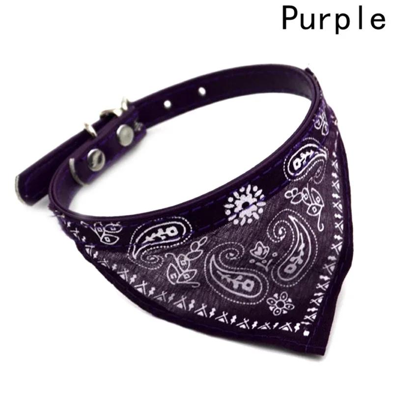 Lenço ajustável do pescoço do animal de estimação do plutônio do colar da bandana do gato e do cão com lenço impresso do triângulo - Image 1