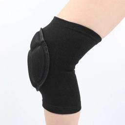 Joelheira Esportiva de Proteção Espessada para Homens, Joelheiras Elásticas, Suporte Fitness Gear, Protetor de Basquete, Almofadas Masculinas Antiderrapantes - Image 3