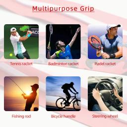 10 pçs antiderrapante overgrip para padel e beach tennis elástico sobre apertos tênis sweatbands treinamento acessórios - Image 2
