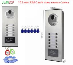 WiFi Doorbell Video Intercom, Campainha com Câmera de Desbloqueio Rfid, Tuya Smart Home Security, 9 "Telas, 8 10 12 - Image 2
