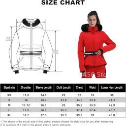 Gsou 2024 nova jaqueta de esqui das mulheres espessamento snowboard macacão feminino inverno à prova vento à prova dwindproof água respirável roupas casaco de esqui - Image 6
