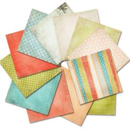 6 Polegada pacotes de papel scrapbook papel estampado 24 folhas 160g de madeira livre um lado impressão scrapbooking decoração - Image 3