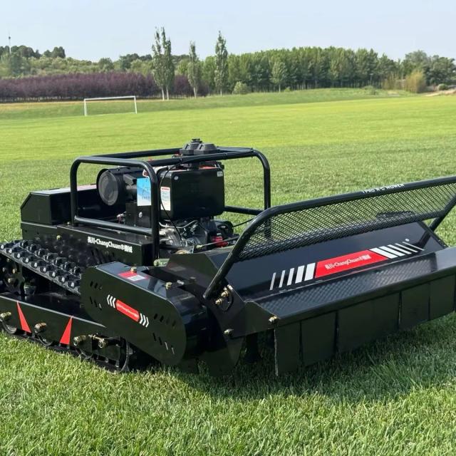 Cortador de Grama Robótico Inteligente com Controle Remoto - Potência e Precisão para Seu Jardim
