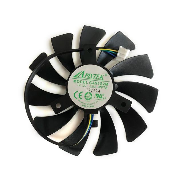 DIY 85MM,GA91S2M, refrigerador VGA, para SAPPHIRE RX 560,para SAPPHIRE 550,para Powercolor R9 380 2G,para Powercolor RX550,para Powercolor RX 560 ITX, ventilador de placa gráfica, substituir HA9010H12F-Z