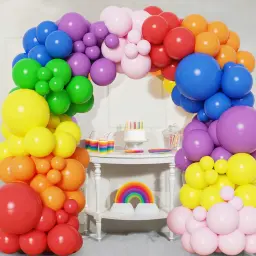 Colorido arco-íris balão Garland Arch Kit, balões de látex, decoração do casamento, decoração de aniversário, chuveiro do bebê, favor do partido, criança - Image 3