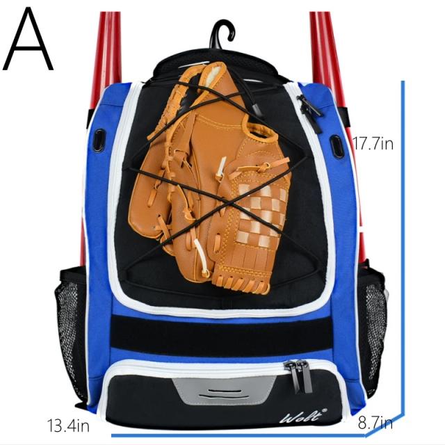 Mochila de Beisebol Softball com Compartimento para Sapatos - Bolsa de Ombro Espacial para Jovens e Adultos com Grande Capacidade para Atividades ao Ar Livre