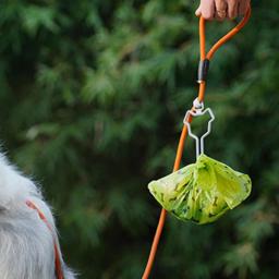 Portátil Hands-Free Pet Poop Bag Holder, corda de tração do cão, lixo portátil gancho Bag Clip, Ferramentas de limpeza Suprimentos, 1 Pc - Image 3