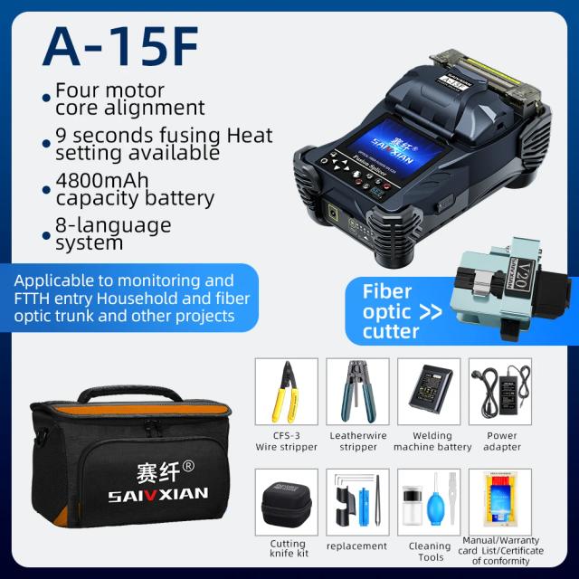 Conjunto Completo de Máquina de Derretimento Quente A-87S para Fusão Automática de Cabos de Fibra Óptica e Jumpers
