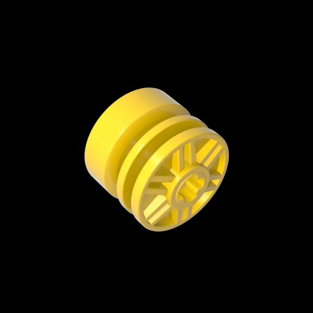 Gobricks 10 peças 55982 tijolos de roda 18x14 com furo de eixo 67125 adequado com 18977 89201 30391 pneu moc conjuntos de blocos de construção de carro