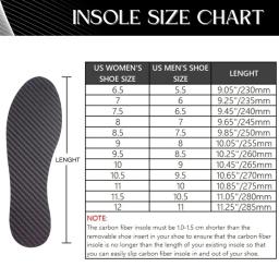 Inserções de calçados de fibra de carbono para homens e mulheres, palmilha para basquete, futebol, caminhadas, esportes, sapatos ortóticos, inserção mais severa, 1,2mm - Image 3