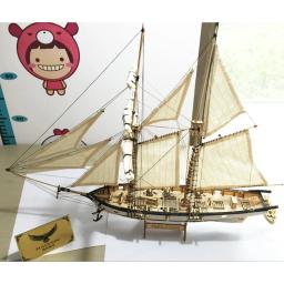 Halcon-Kits Antigos De Construção De Modelos De Navios, Canhões De Latão CNC, Veleiro Luxuoso, Instrução Inglesa, Nova Versão, 1840 - Image 1