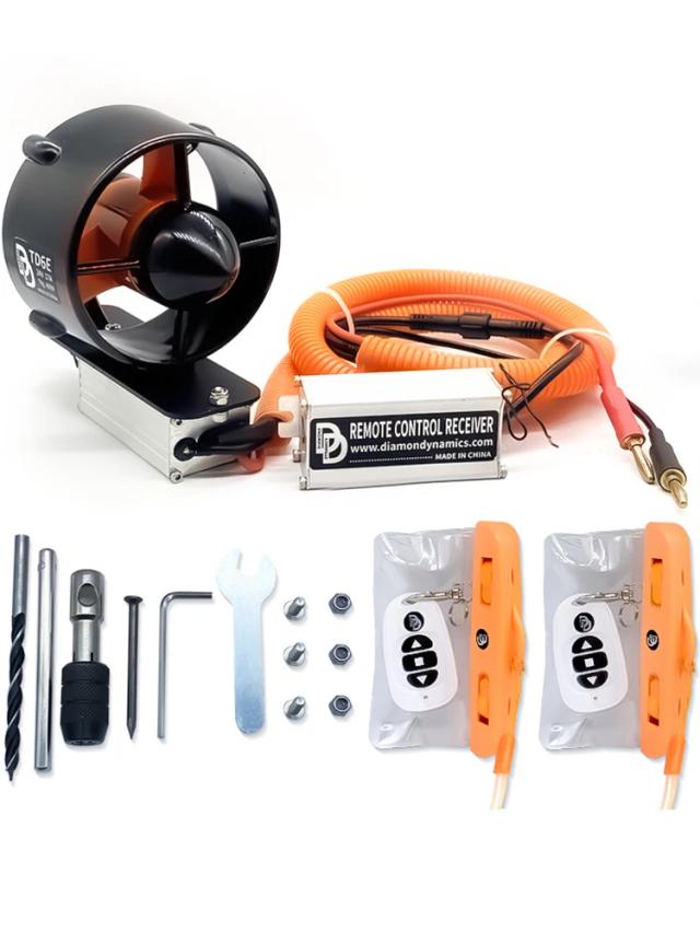 Impermeável Controle Remoto Subaquático Thruster, Kayak SUP Paddle Board, Barco Paddle Board, 24V, 7kg Impulso, 408W, 40A, TD6E