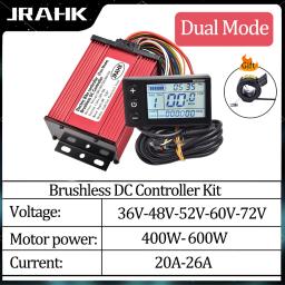 Kit Controlador de Bicicleta Elétrica JRAHK, Scooter, Motor, 60V, 1000W, 72V, 600W, 36V, 500W, 48V, 26A - Image 1