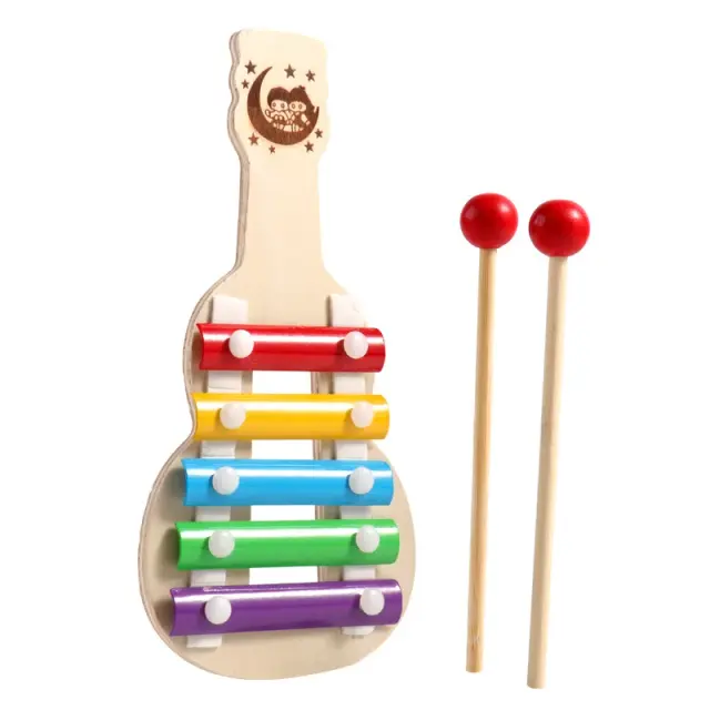 Xilofone Montessori Musical de Madeira para Bebês e Crianças - Brinquedo Educativo e Percussão Divertida