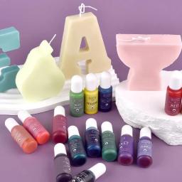 10ml vela tintas pigmento aromaterapia líquido corante pigmento diy vela molde sabão coloração artesanal artesanato resina pigmento - Image 3