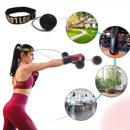 Cabeça-montado Boxe Speed Ball, Punch Sanda Formação, Mão Eye Reaction, Casa Sandbag, Equipamentos de Fitness, Ginásio, Muay Thai, MMA Boxe, 1Pc - Image 2