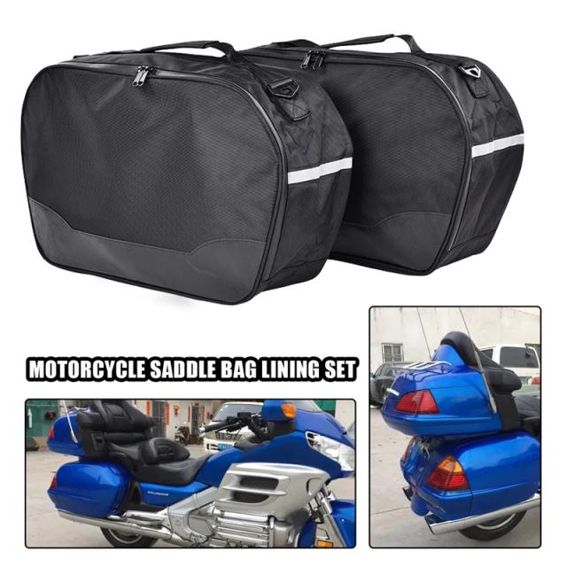 Bolsa de Armazenamento Lateral para Honda Goldwing GL1800 2012-2017 - Nylon e PU Durável