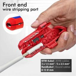 Multi-Function Ajustável Corte Profundidade Fio Strippers, Cable Crimper Alicerces, Ferramenta de crimpagem, Stripping Wire Cutter Tools - Image 5