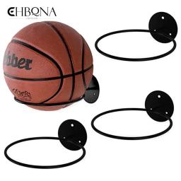 Montagem na parede Multi-purpose Futebol Prateleira De Exibição, suporte Da Bola, Basquete Rack De Armazenamento, Ferro Poupança De Espaço, Decoração Da Sala De Estar, 1Pc - Image 1