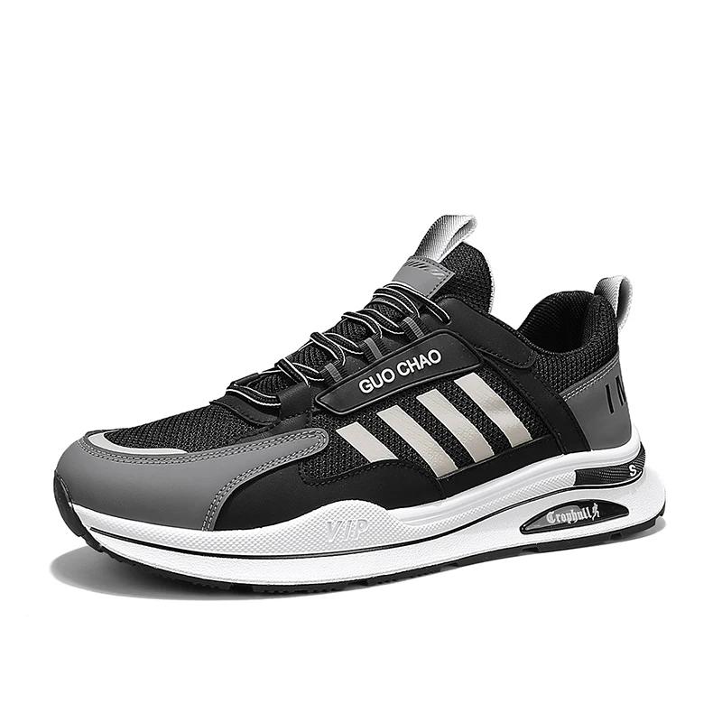 Sapatos de malha de verão masculino tênis respirável luz sapatos casuais masculinos rendas calçados de caminhada tenis masculino zapatillas hombre ﻿ - Image 1
