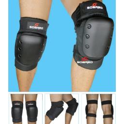 Profissional Engrossar Joelho Guarda, Protetor de Cotovelo, Preto Brace Pad, Ski Snowboard, Patinação, S, M, L, 2pcs - Image 2