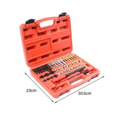 Conjunto portátil de ferramentas de reparo de roscas, Conjunto de ferramentas manuais, 21 matrizescom caixa de armazenamento, Unc UNF Metric, 42pcs - Image 6