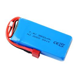 Bateria e carregador LiPo para Wltoys, 2S, 7.4V, 3800mAh, 144010, 12428, 124019, 124018, 1/14, 1/10 RC bateria de carro, peças sobressalentes - Image 5