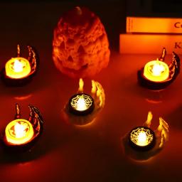 Lanterna LED para festa de Halloween, Horror Ghost Hand Lamp, Decoração para casa, Spider Bat Festival, Skull Theme Party Supply - Image 4